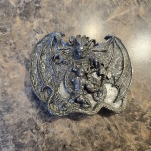 DRAGON SLAYER D&D STYLE BELT BUCKLE‎ 1982 USA T-48 BERGAMOT BRASS WORKS